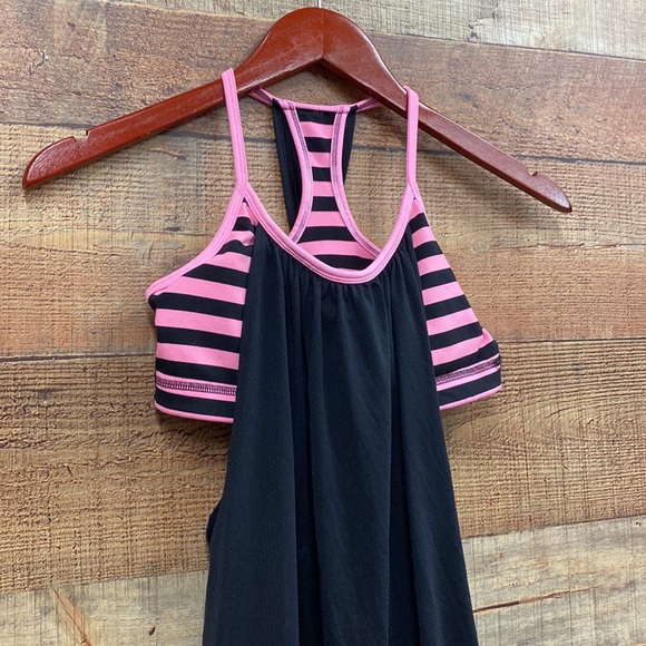 Lululemon Pink & Black No Limits Tank size 4 - Picture 2 of 5